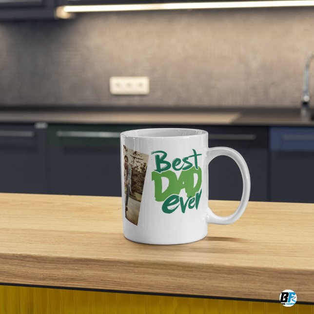 Bästa Pappa någonsin Modern Photo Fars dag Mugg (Skapare uppladdad)