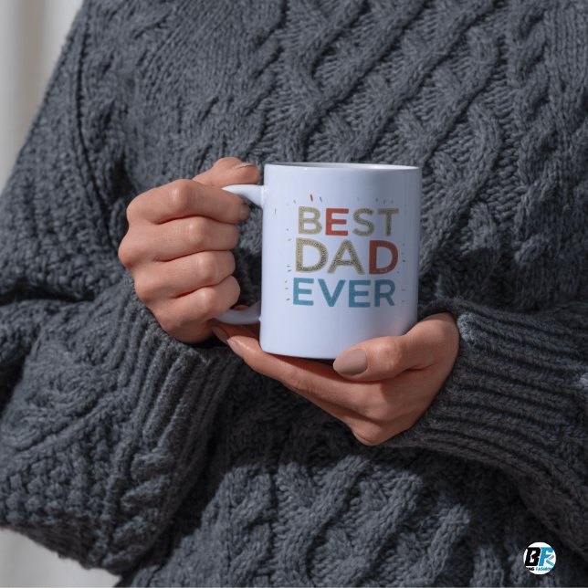 Bästa Pappa någonsin Modern Photo Fars dag Mugg (Skapare uppladdad)