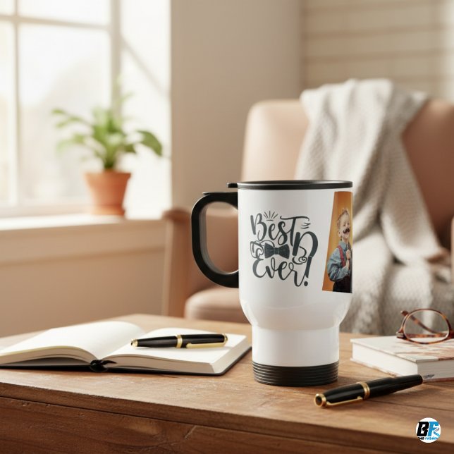 Bästa Pappa någonsin Modern Photo Fars dag Resemugg (Skapare uppladdad)