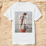 Bästa Pappa någonsin Modern Photo T Shirt<br><div class="desc">Säg till pappa att han är bäst.</div>