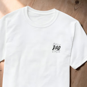 Bästa pappa någonsin Modern svart och grå grunge T Shirt