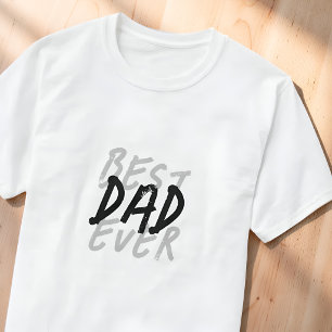 Bästa pappa någonsin Modern svart och grå grunge T Shirt
