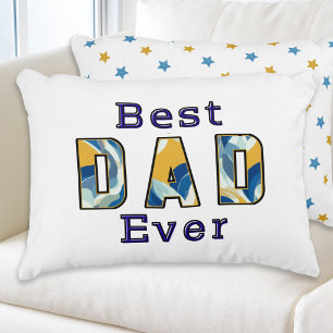 Bästa pappa någonsin Modern text Fars dag Prydnadskudde