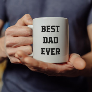 Bästa Pappa någonsin Modern text och foto i fets Kaffemugg