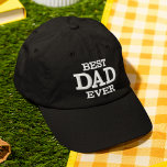 Bästa Pappa någonsin Modern Typografi-Anpassningsb Broderad Keps<br><div class="desc">Den bästa Pappa någonsin moderna Anpassningsbarna för typografi är en broderad basket som har den enkla moderna broderade texten "Bästa Pappa någonsin". Perfekt som en gåva till pappa för Fars dag,  jul,  födelsedag och annat. Skapat av Evco Studio www.zazzle.com/store/evcostudio</div>