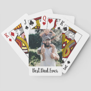 Bästa Pappa någonsin moderna fotokollage Casinokort