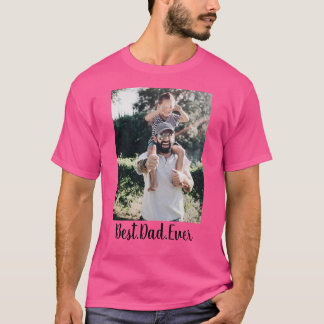 Bästa Pappa någonsin moderna fotokollage T Shirt