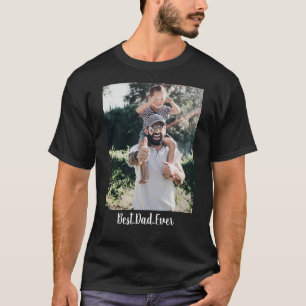 Bästa Pappa någonsin moderna fotokollage T Shirt