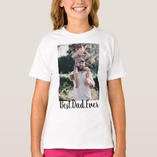 Bästa Pappa någonsin moderna fotokollage T Shirt