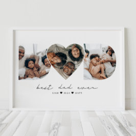 Bästa Pappa någonsin moderna fotosamgåendet för Fa Poster