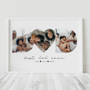 Bästa Pappa någonsin moderna fotosamgåendet för Fa Poster