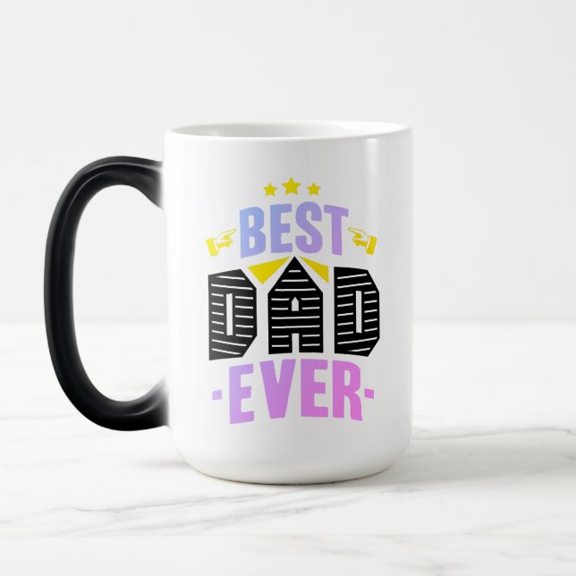 Bästa pappa någonsin Modig Kreativ Typografi Mugg  (Vänster)