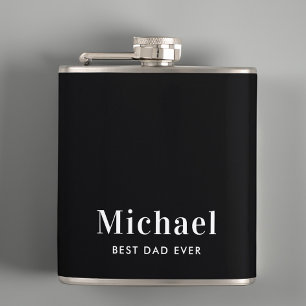 Bästa Pappa någonsin Monogram Black Fickplunta
