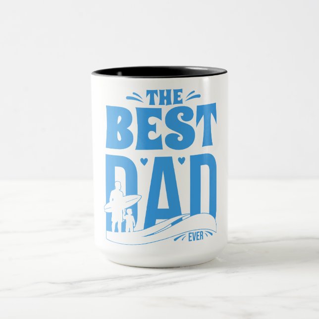 Bästa pappa någonsin mugg (Center)