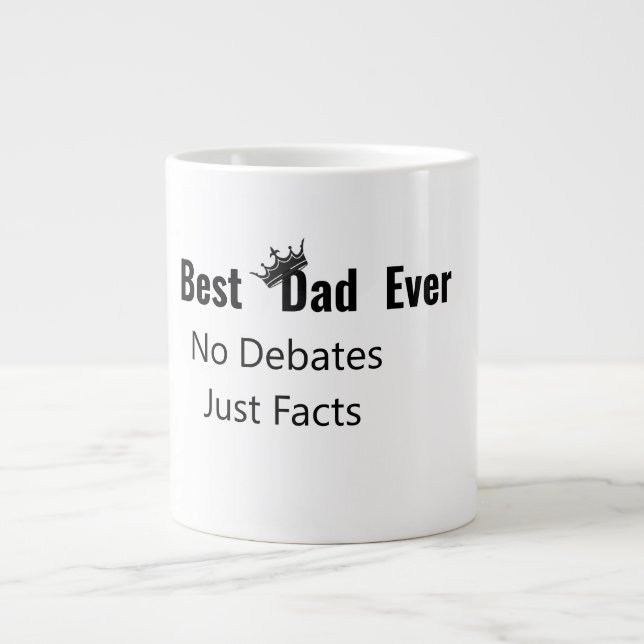 Bästa Pappa någonsin Mugg - Fars dag Gift Jumbo Mugg (Framsidan)