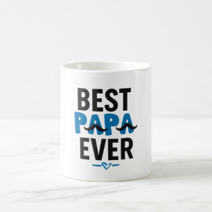 Bästa Pappa någonsin Mugg - Funny Mustache Pappa G