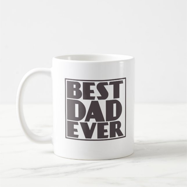 Bästa Pappa någonsin Mugg-gåva till Fars dag Kaffemugg (Vänster)