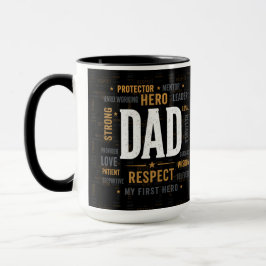 Bästa pappa någonsin-mugg | Respektera hjältefar k Mugg