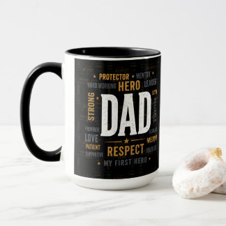 Bästa pappa någonsin-mugg | Respektera hjältefar k Mugg