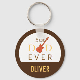 Bästa Pappa någonsin Music Modern Trendig Coola Fa Nyckelring