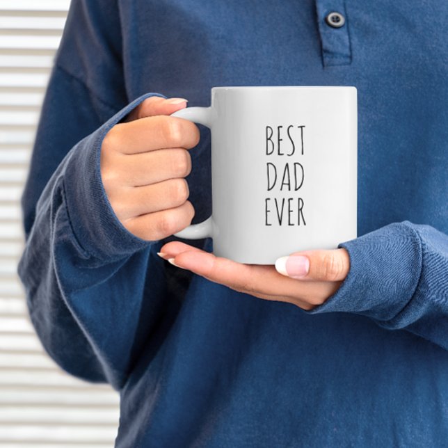 Bästa Pappa någonsin någonsin Enkel modern jordbru Kaffemugg (Skapare uppladdad)