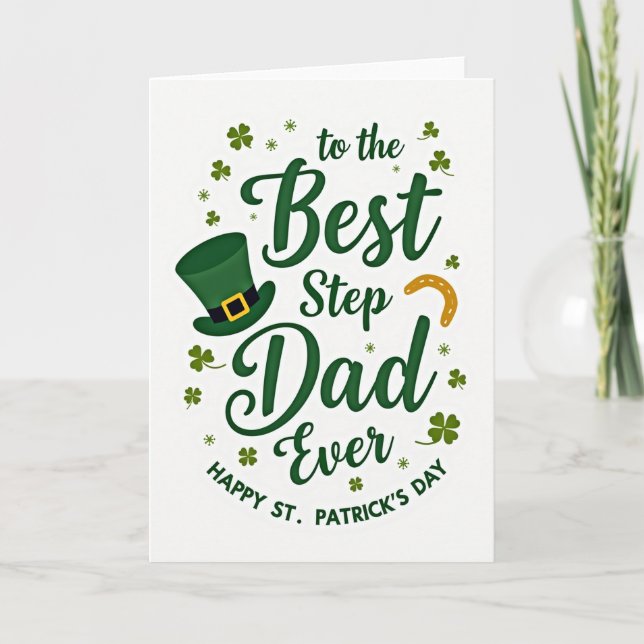 Bästa pappa någonsin någonsin St Patricks-kort Kort (Framsida)