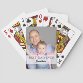 Bästa pappa någonsin Namn Citat Familj Design Casinokort