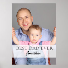 Bästa pappa någonsin Namn Citat Familj Design Poster
