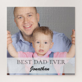 Bästa pappa någonsin Namn Citat Familjedesign Pussel