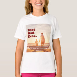 Bästa Pappa någonsin-ordspråk 20:7 Christian Bible T Shirt