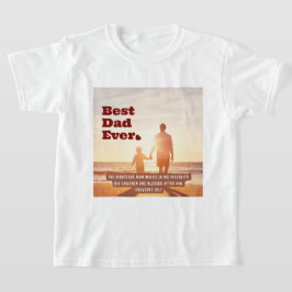 Bästa Pappa någonsin-ordspråk 20:7 Christian Bible T Shirt