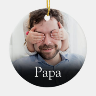Bästa pappa någonsin, Pappa, Fader Definition Foto Julgransprydnad Keramik