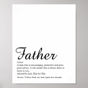Bästa pappa någonsin, pappa, fader definition manu poster