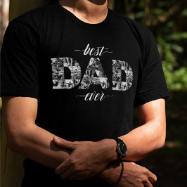 Bästa Pappa någonsin PAPPA svartvitt och svartvitt T Shirt