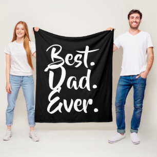 Bästa pappa någonsin, pappagåva, fadersdagspresent fleecefilt