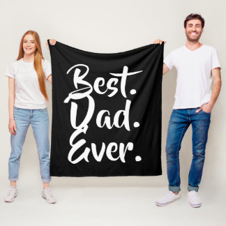 Bästa pappa någonsin, pappagåva, fadersdagspresent fleecefilt