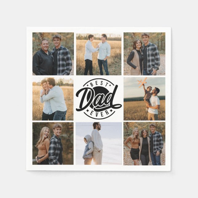 "Bästa Pappa någonsin" Pappersservett (Framsidan)