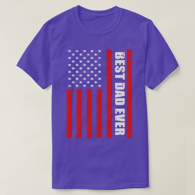 Bästa Pappa någonsin Patriotic T Shirt (Design framsida)