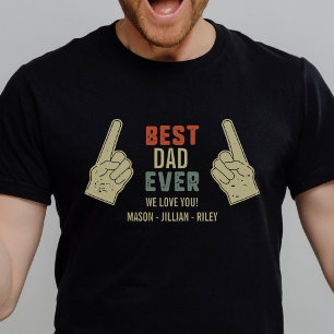 Bästa Pappa någonsin pekat ut Finger Anpassningsba T Shirt