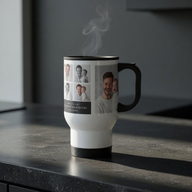 Bästa pappa någonsin Personlig bild Resemugg (Skapare uppladdad)