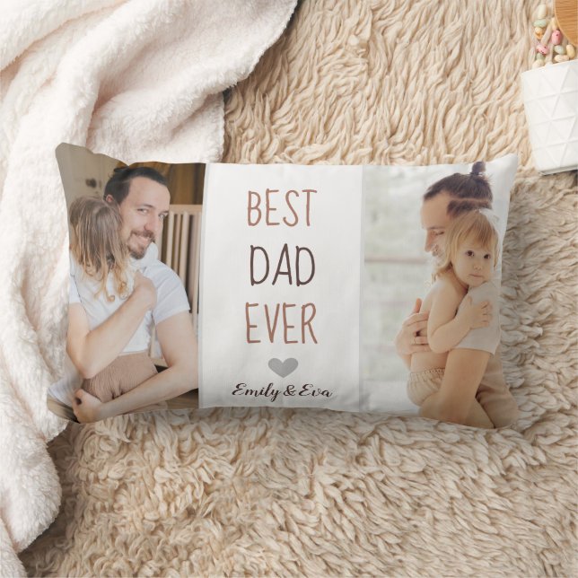 "Bästa Pappa någonsin" Personlig Dekorativ kudde (Filt)