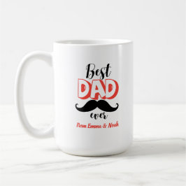 Bästa pappa någonsin Personlig fadersdagspresent Kaffemugg