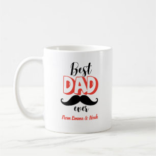 Bästa pappa någonsin Personlig fadersdagspresent Kaffemugg