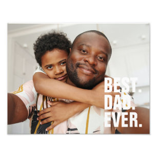 Bästa Pappa någonsin Personlig Fars dag Fototryck