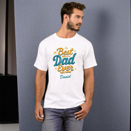 Bästa Pappa någonsin | Personlig Fars dag Gift T Shirt