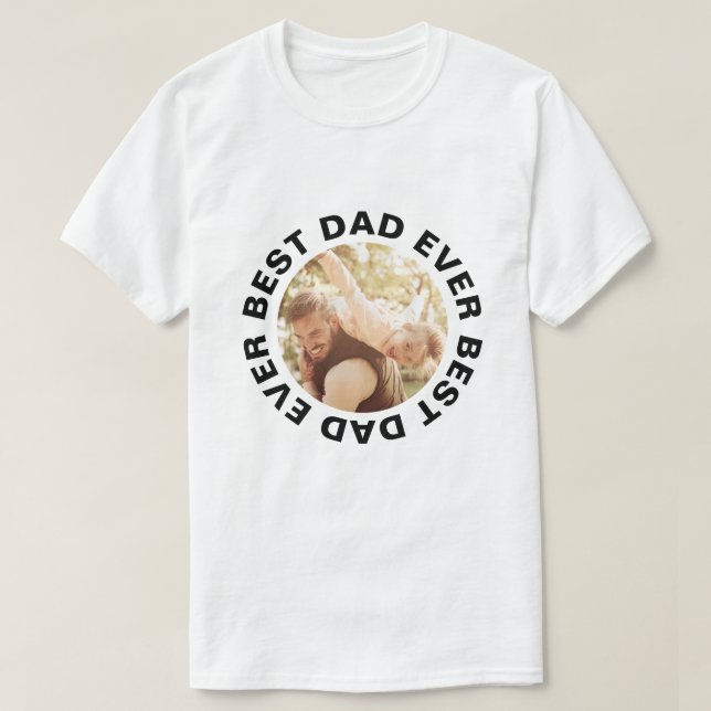Bästa Pappa någonsin Personlig Fars dag T Shirt (Design framsida)