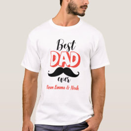 Bästa pappa någonsin Personlig födelsedagspresent T Shirt