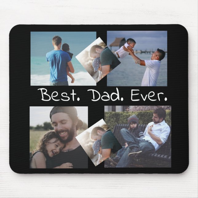 Bästa Pappa någonsin, Personlig Foto Mouse Pad Musmatta (Framsidan)