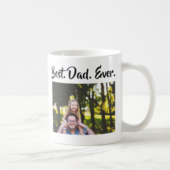 Bästa Pappa någonsin-Personlig-fotokaffe Mugg (Höger)