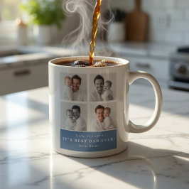 Bästa pappa någonsin Personlig fotokollage  Kaffe  Kaffemugg